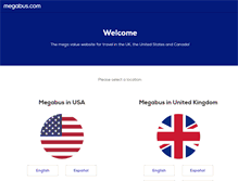 Tablet Screenshot of megabus.com