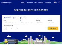 Tablet Screenshot of ca.megabus.com